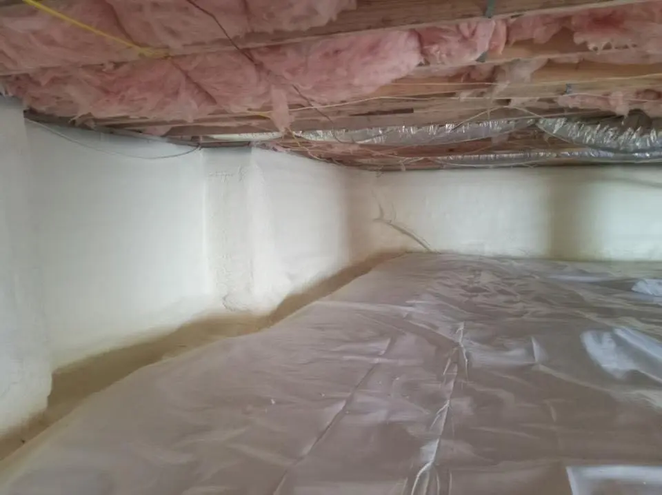 Crawl space encapsulation with closed-cell spray foam for Roof Maintenance in Dexter